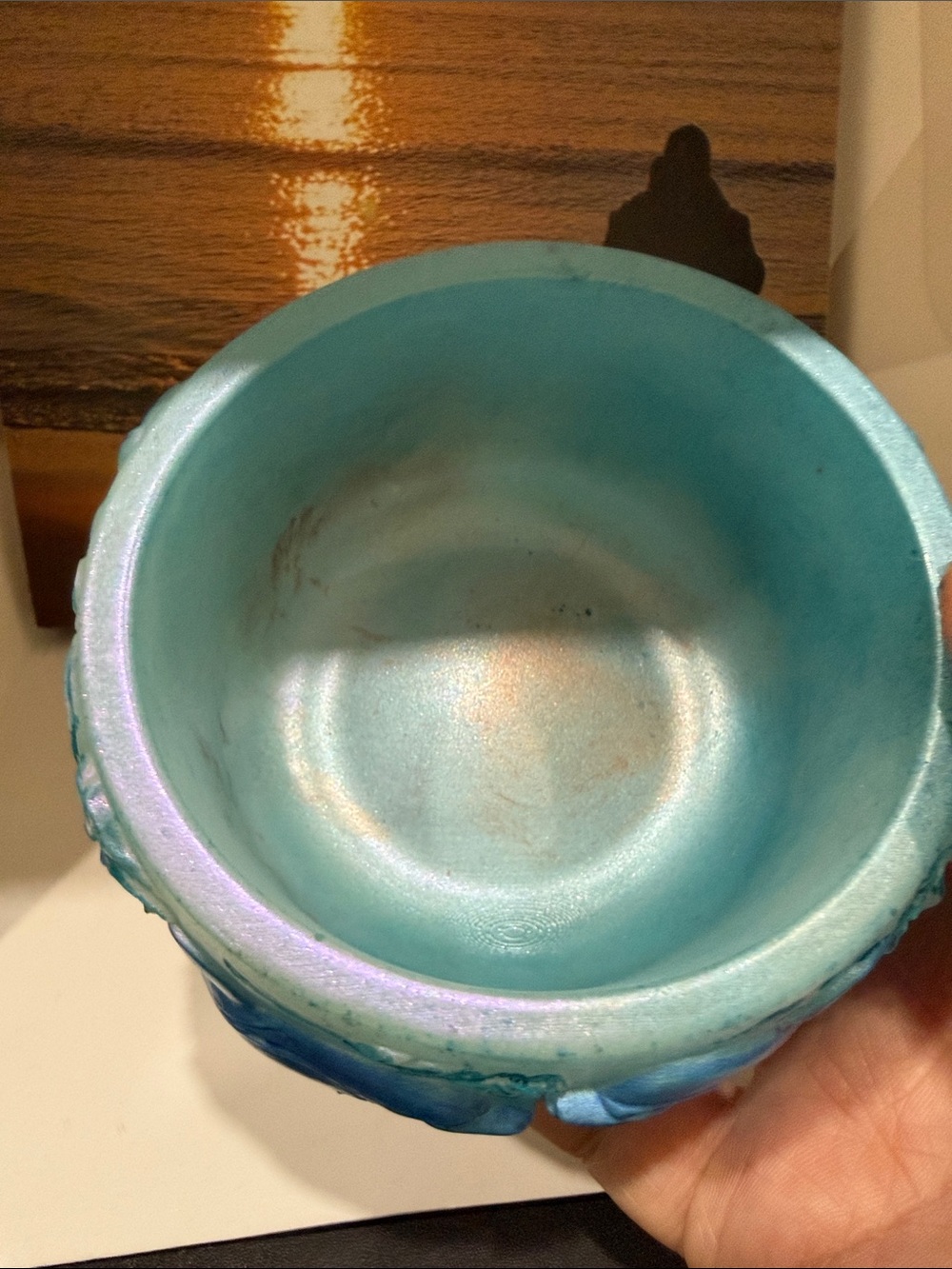 Decorative Turquoise Blue Dolphin Resin Bowl - Picture 8 of 11